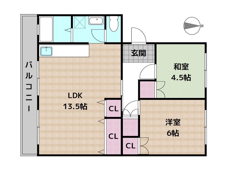 名鉄旭前ハイツE棟の図面