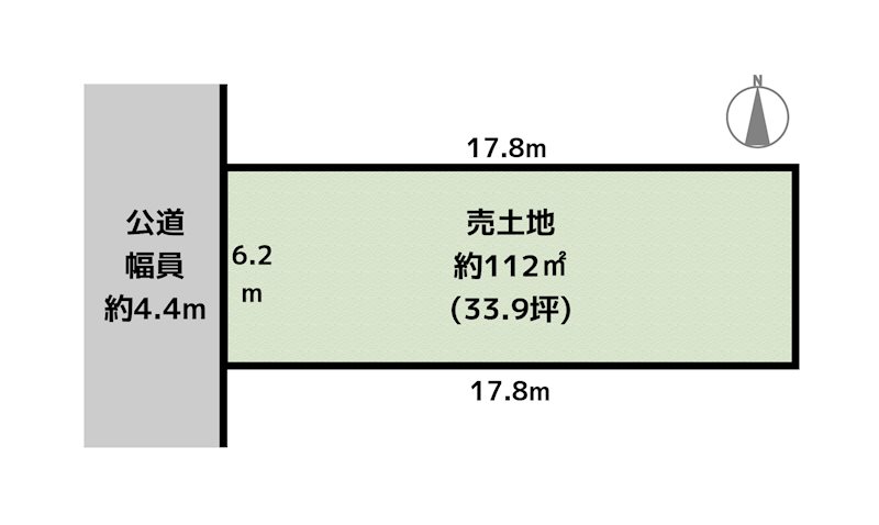 名古屋市守山区小幡3丁目 3号地 土地の図面