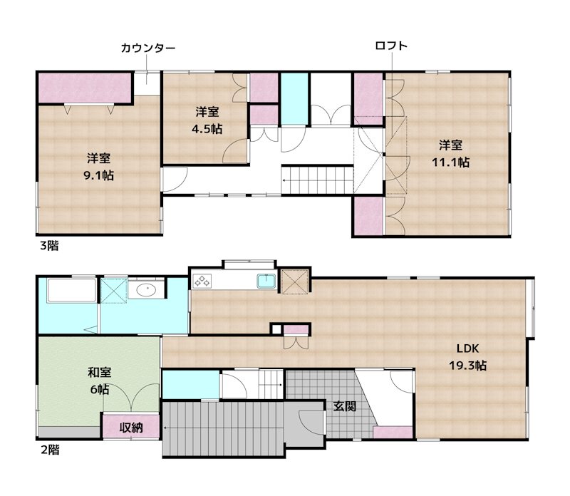 間取図・土地図