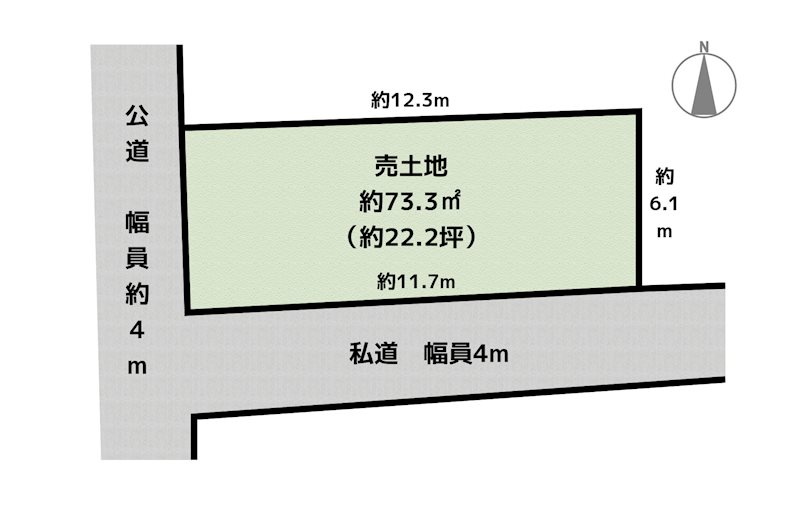 長久手市岩作桃ノ木洞 土地の図面