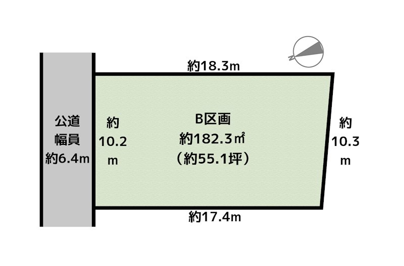 名古屋市天白区西入町 B号地 土地の図面