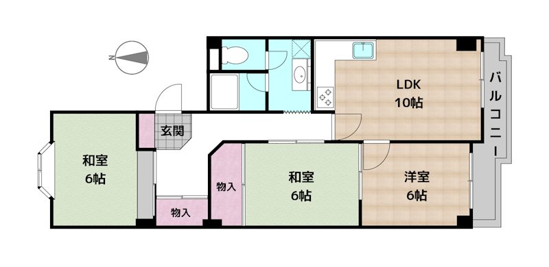 八事八幡山マンション東館の図面