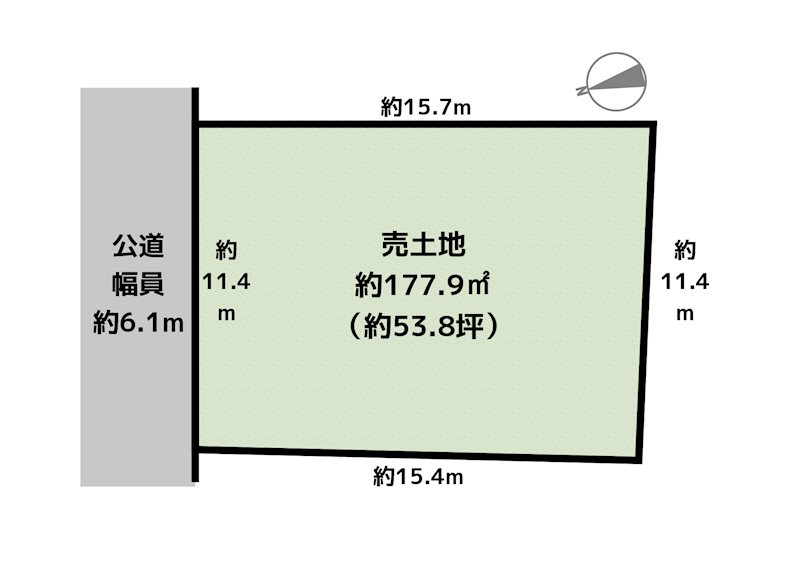 日進市岩崎町梅ノ木 土地の図面