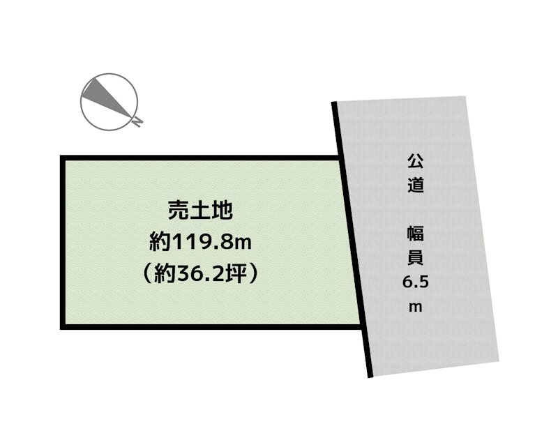 名古屋市名東区貴船3丁目 2号地 土地の図面