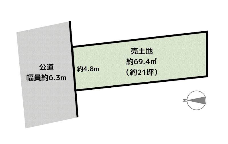 名古屋市守山区川西1丁目 土地の図面