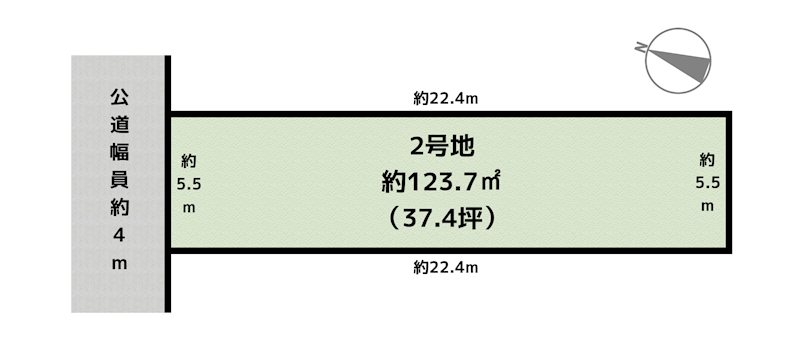 名古屋市守山区小幡南3丁目 2号地 土地の図面