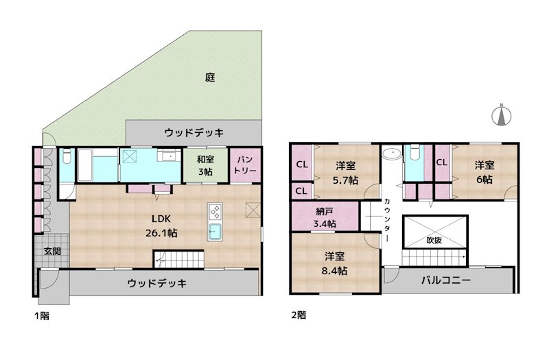 間取図・土地図