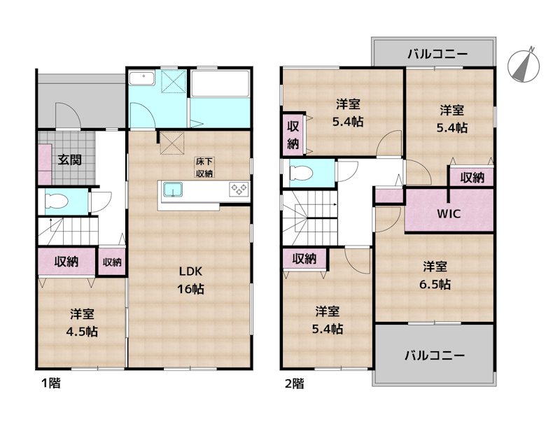 名古屋市守山区瀬古東3丁目 3号棟 新築一戸建ての図面