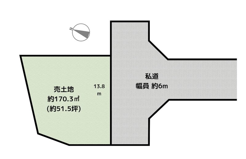 日進市赤池町箕ノ手 5号地 土地の図面