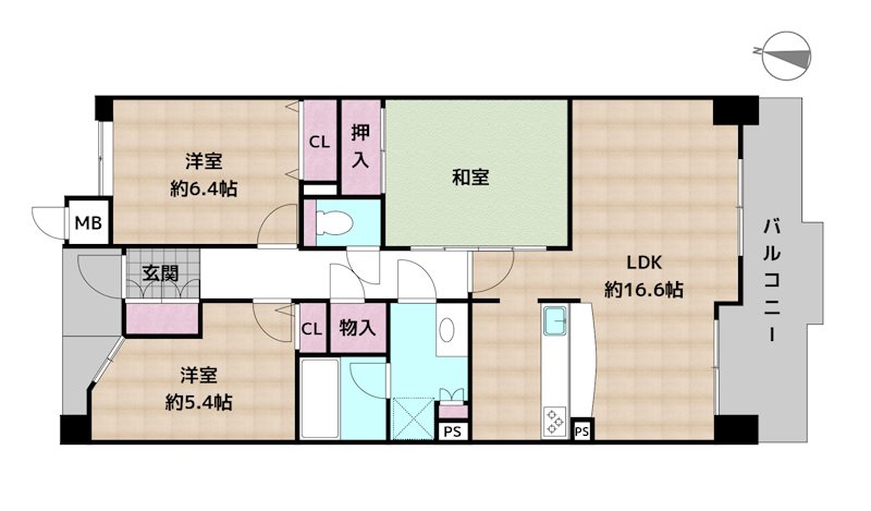 グランドール瓢箪山の図面