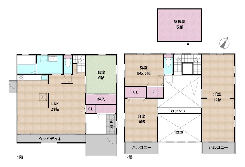 間取図・土地図