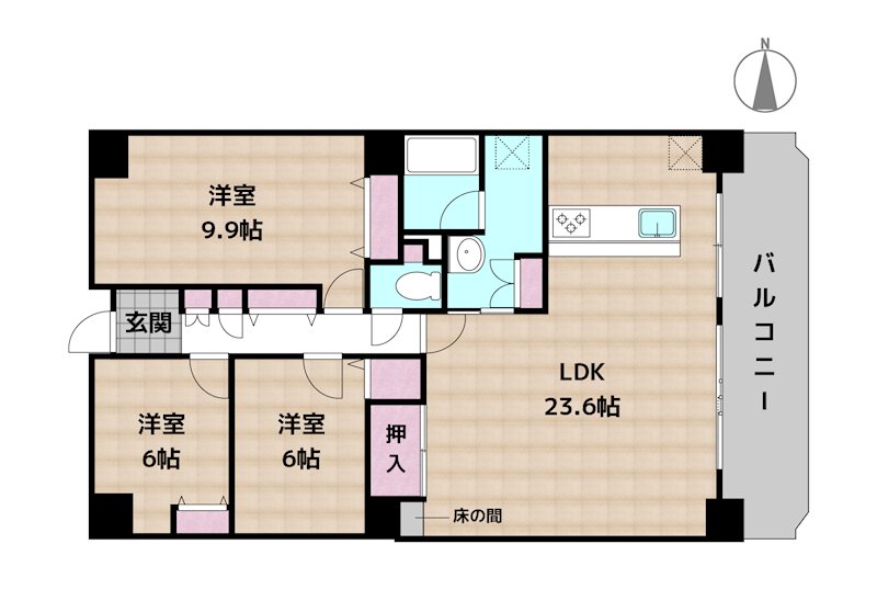 エルシエロ日進太陽の館の図面