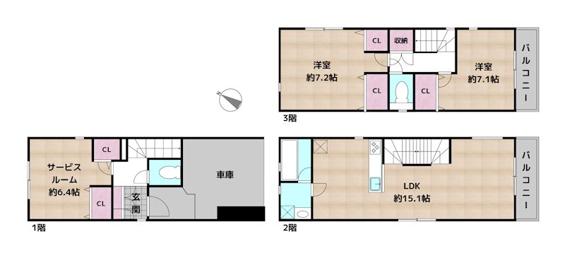 間取図・土地図