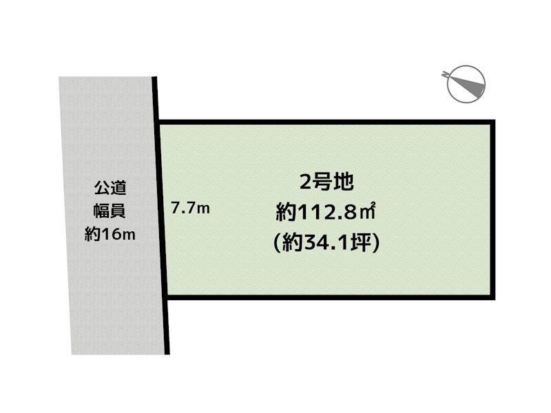 名古屋市名東区勢子坊1丁目 2号地 土地の図面