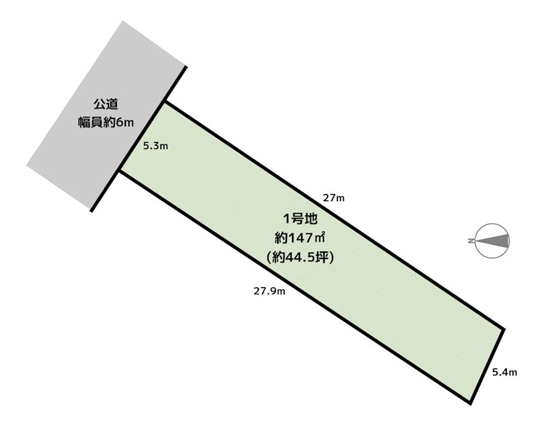長久手市桜作 1号地 土地の図面