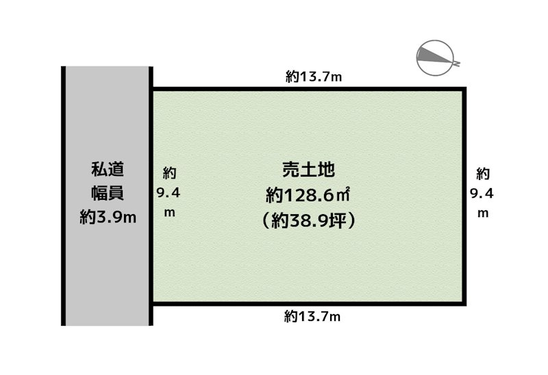 名古屋市守山区茶臼前 土地の図面
