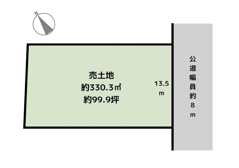 名古屋市名東区平和が丘4丁目 土地の図面