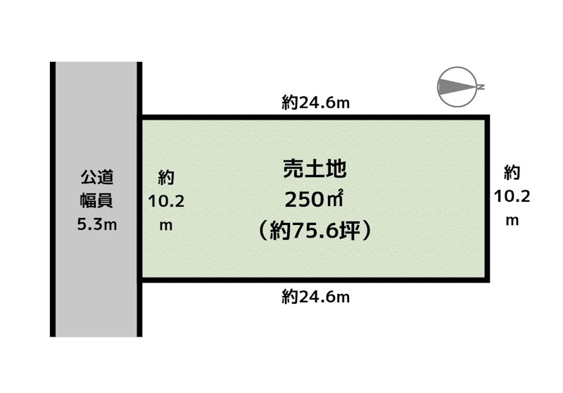 尾張旭市大久手町一の曽 土地の図面