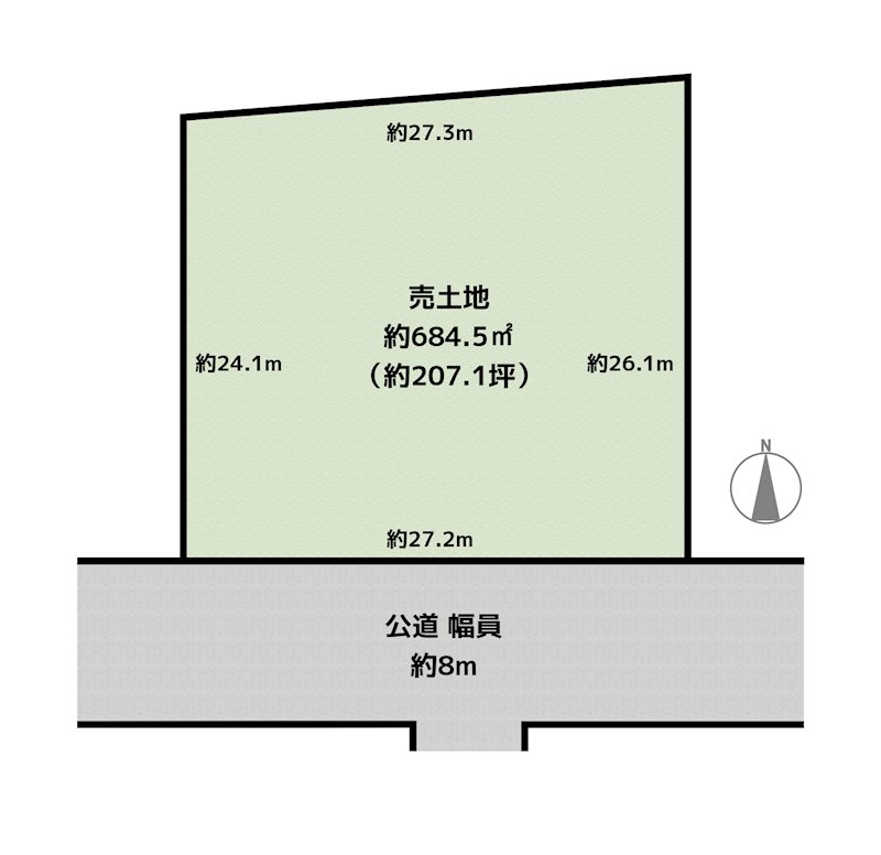 名古屋市名東区高社2丁目 土地の図面