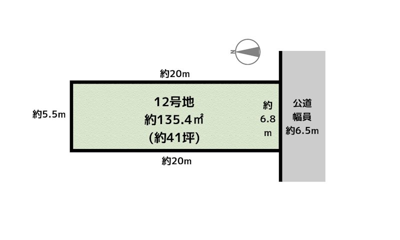名古屋市名東区石が根町 12号地 土地の図面