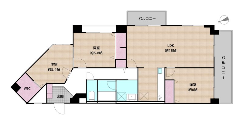 三旺マンション藤ヶ丘東の図面