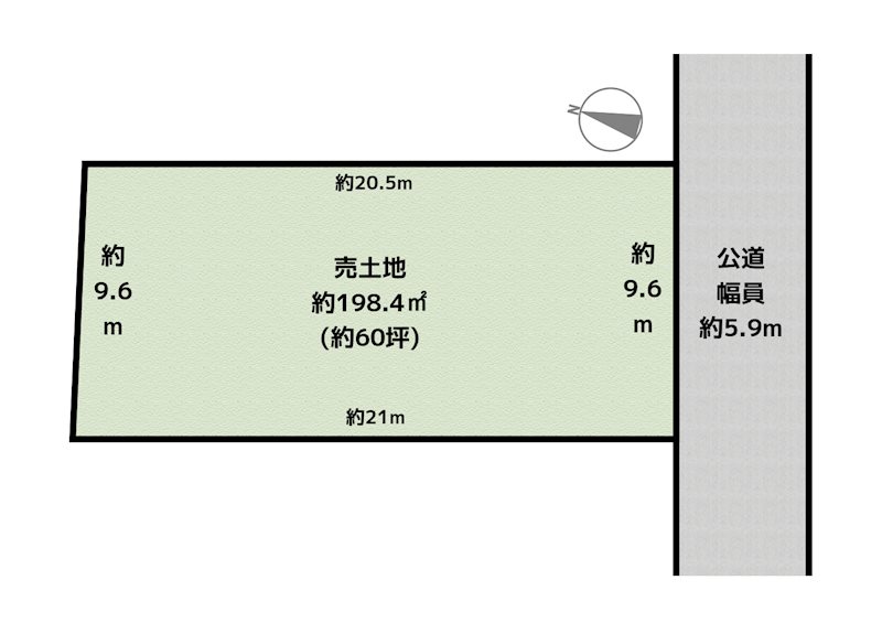 名古屋市守山区城土町 土地の図面