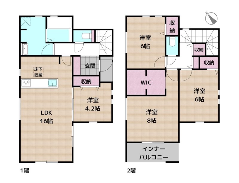 日進市藤塚5丁目 新築一戸建ての図面