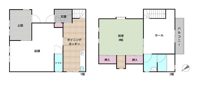 名古屋市名東区梅森坂1丁目 中古一戸建ての図面