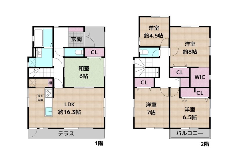 長久手市喜婦嶽 中古一戸建ての図面