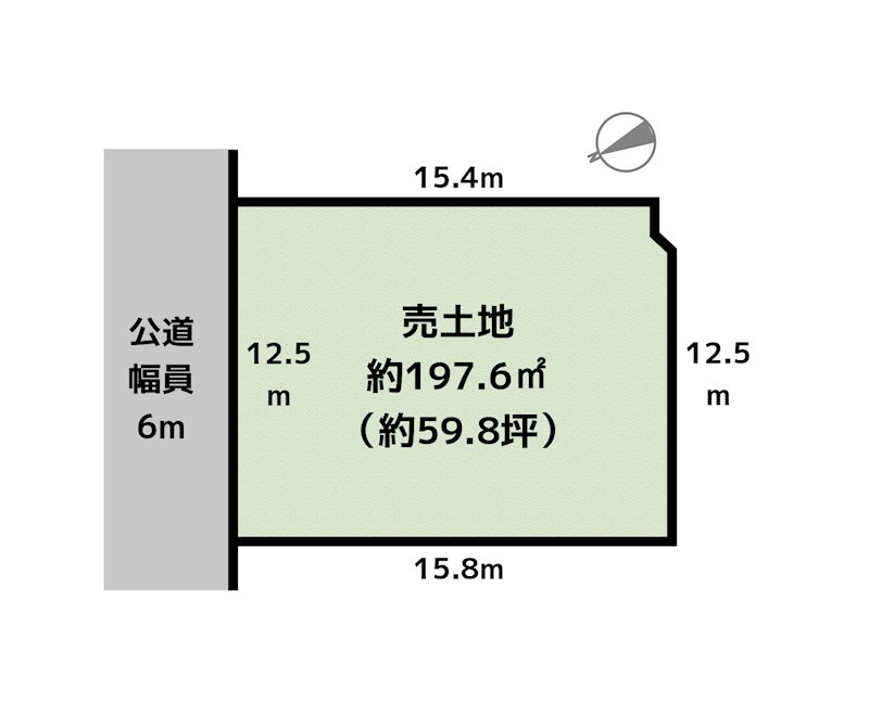 日進市五色園2丁目 土地の図面