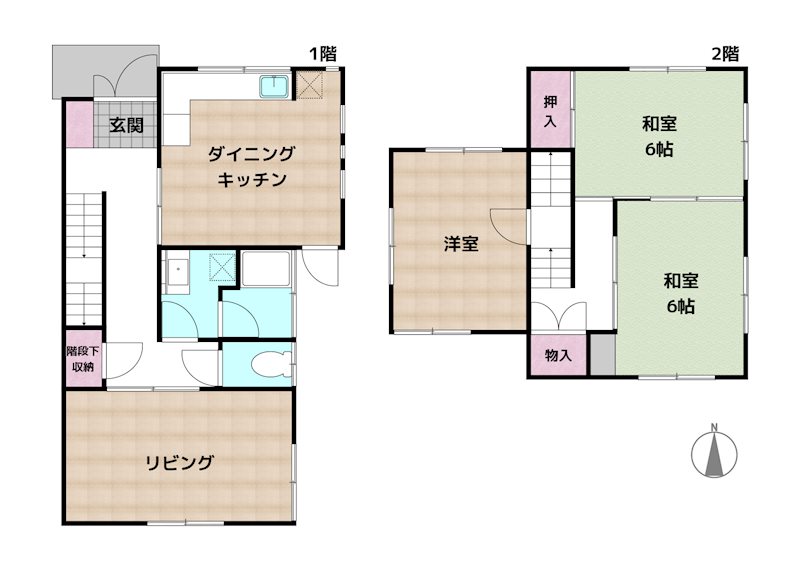 日進市東山6丁目 中古一戸建ての図面