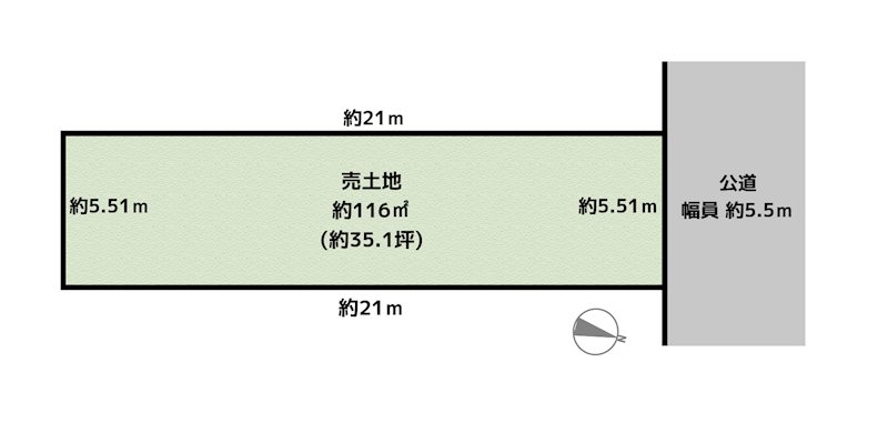 名古屋市守山区天子田2丁目 土地の図面