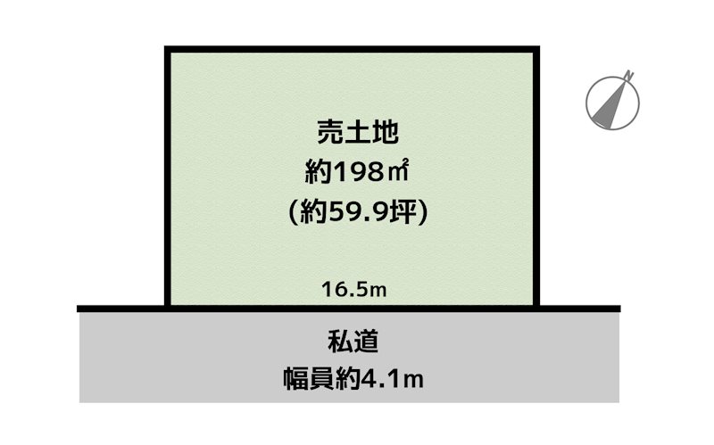 名古屋市守山区大字中志段味字可良素 土地の図面