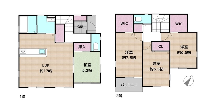 名古屋市守山区大字中志段味字古山田 中古一戸建ての図面