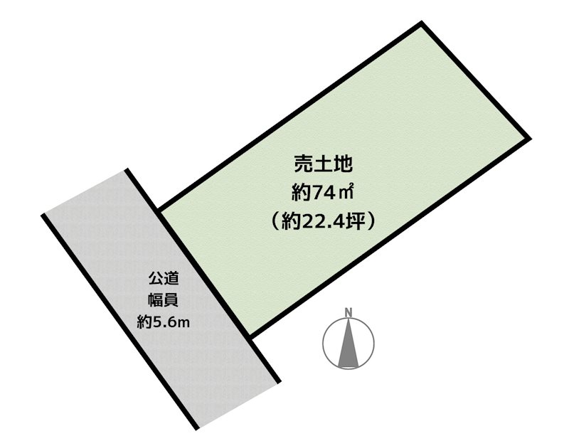 豊明市二村台7丁目 土地の図面