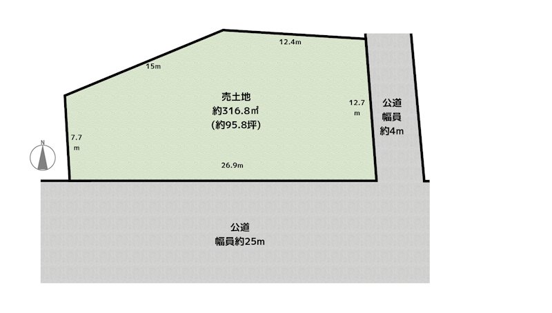 名古屋市守山区森孝2丁目 土地の図面