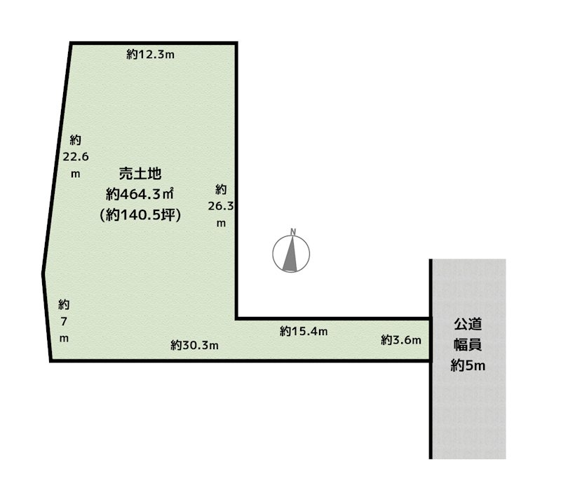 名古屋市守山区西新 土地の図面